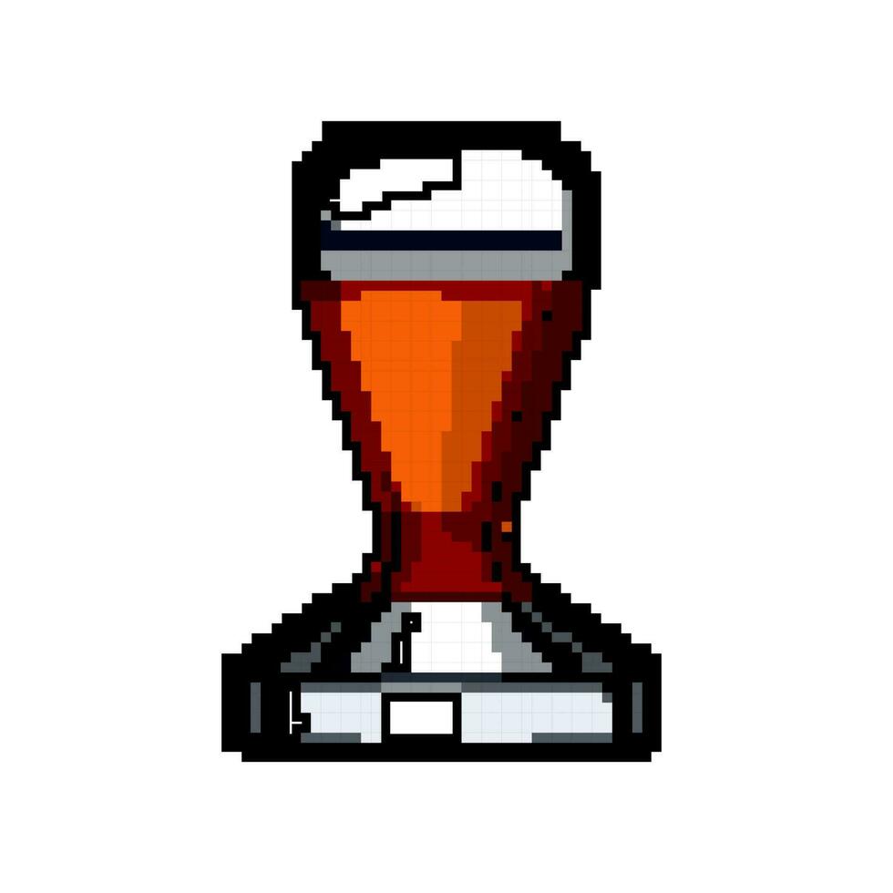 espresso tamper coffee game pixel art vector illustration