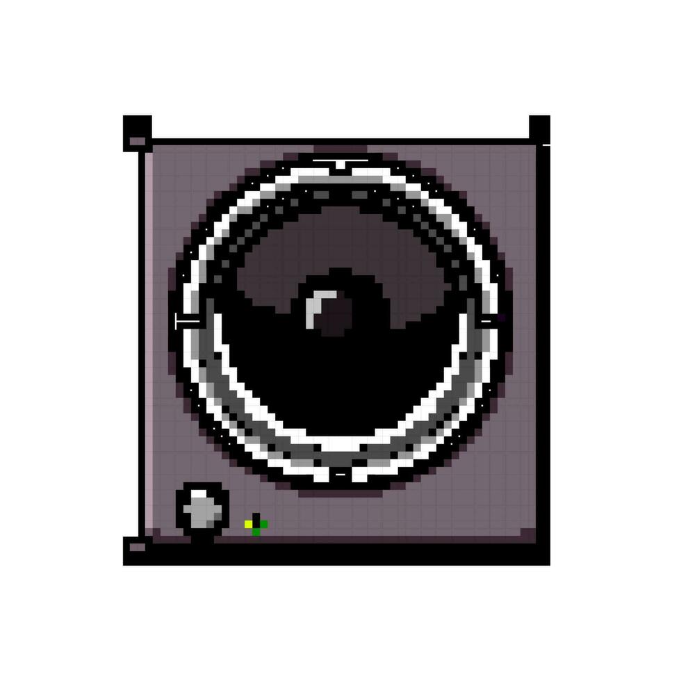 recording studio sound monitor game pixel art vector illustration