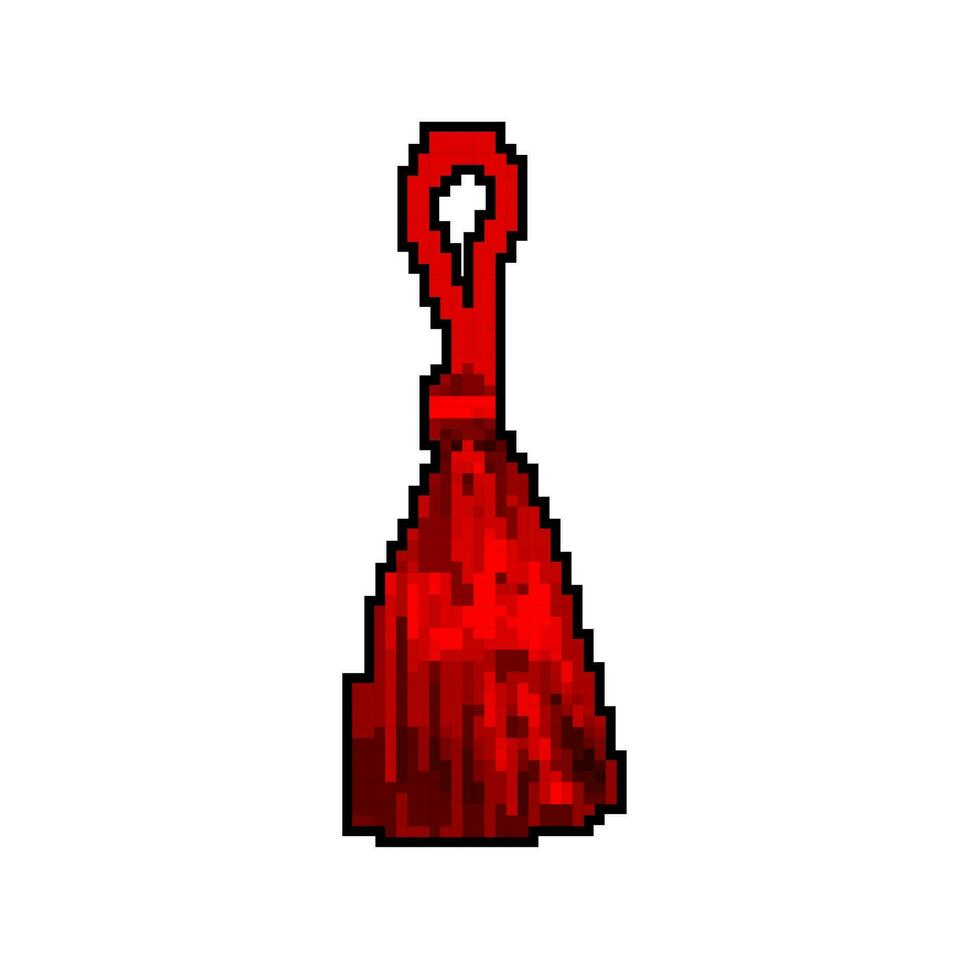 cord tassel rope game pixel art vector illustration