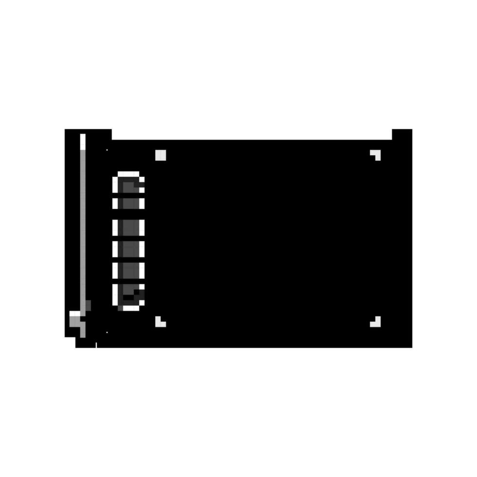 device pen display game pixel art vector illustration