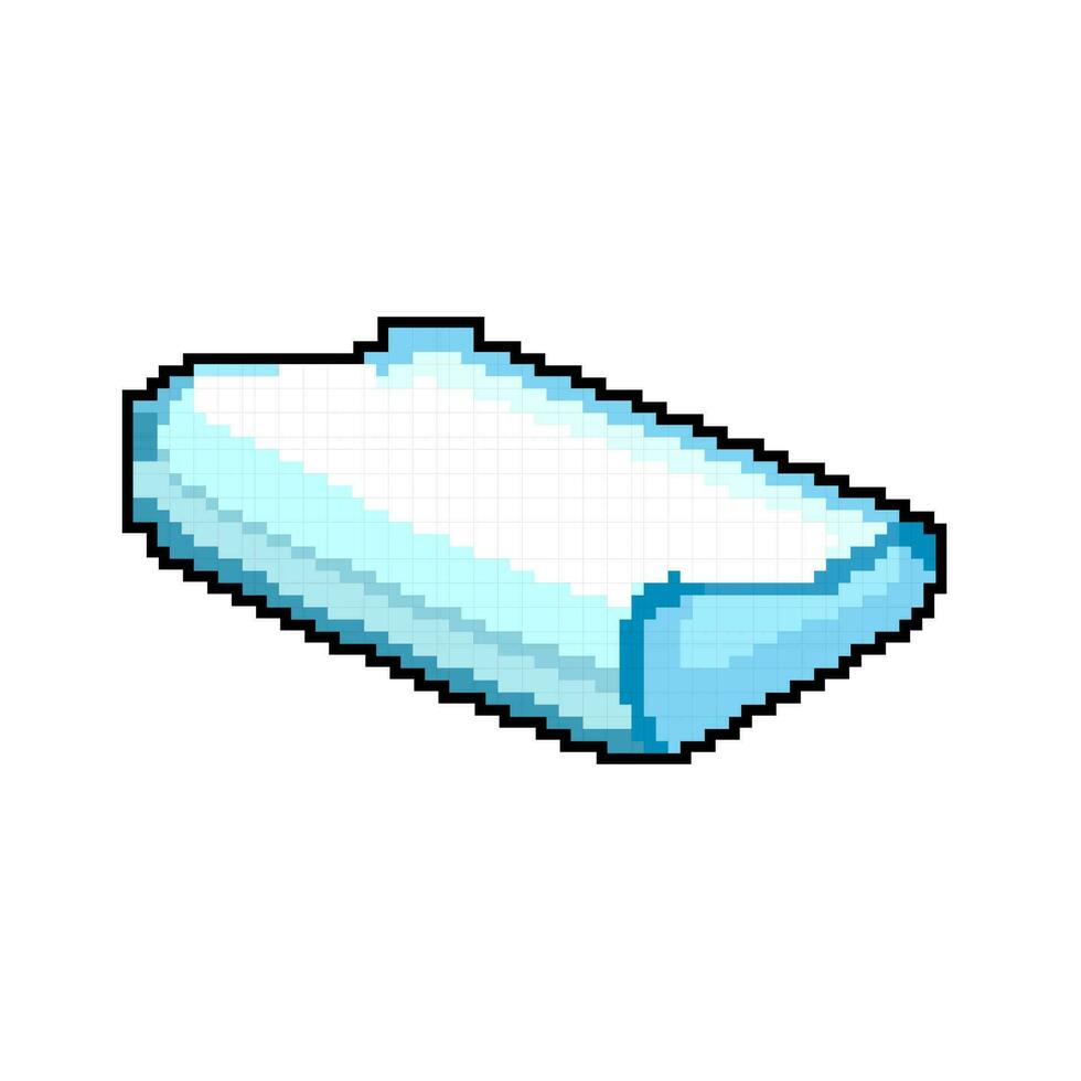 cushion pillow orthopedic game pixel art vector illustration