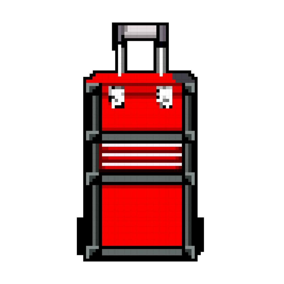 toolkit toolbox repair game pixel art vector illustration