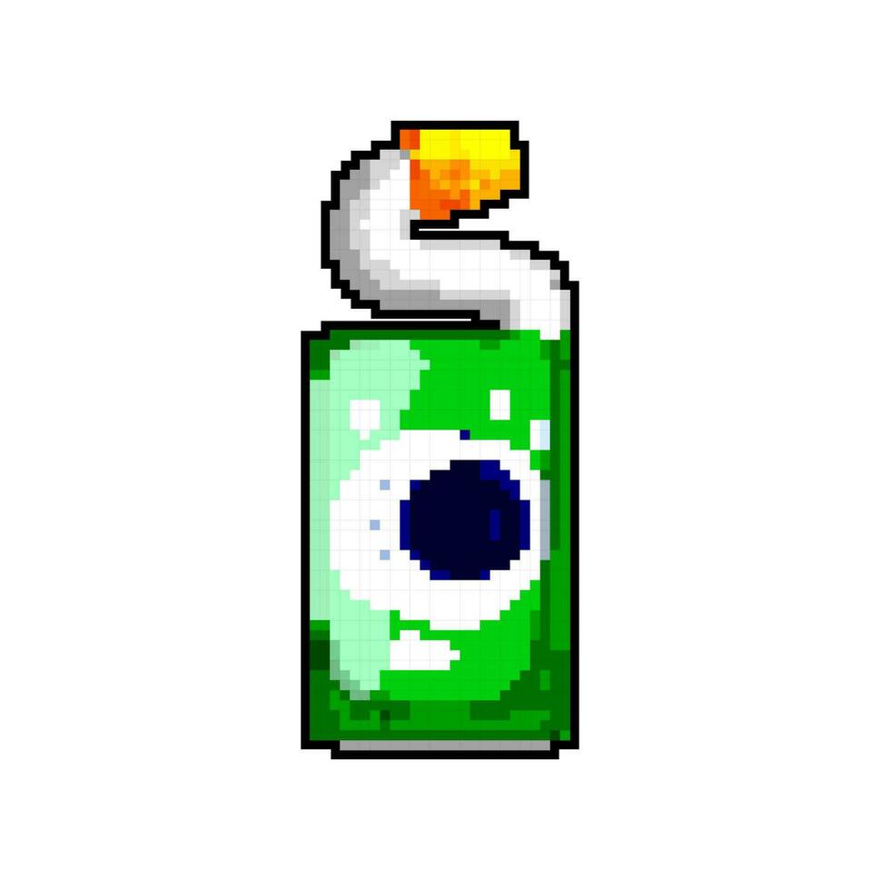 liquid toilet cleaner game pixel art vector illustration