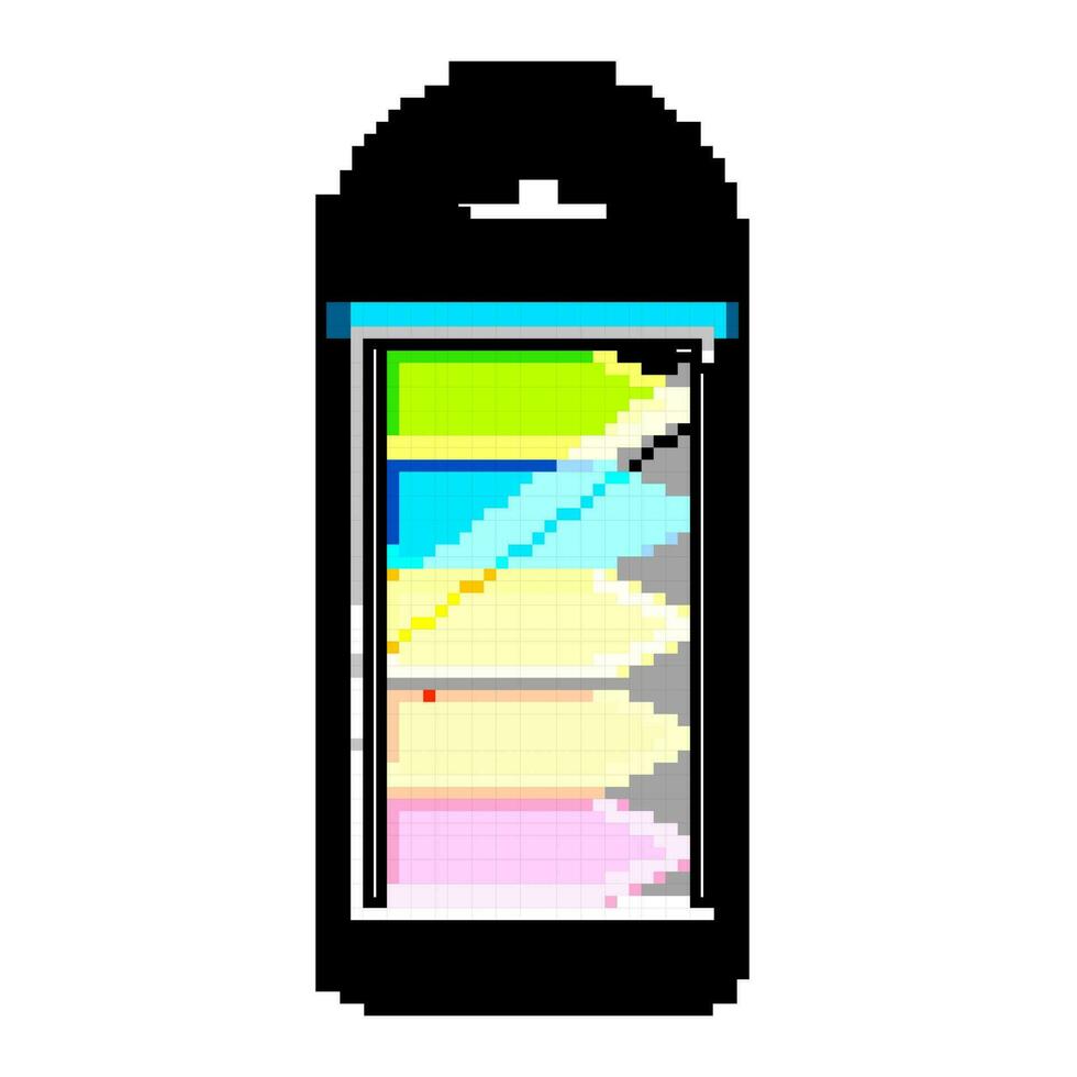 empty note sticker game pixel art vector illustration