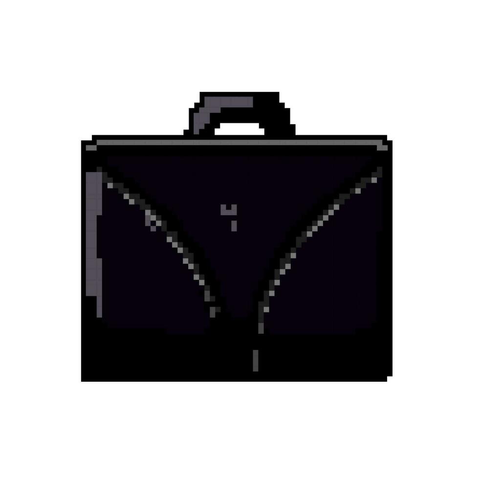 male business bag game pixel art vector illustration 23874176