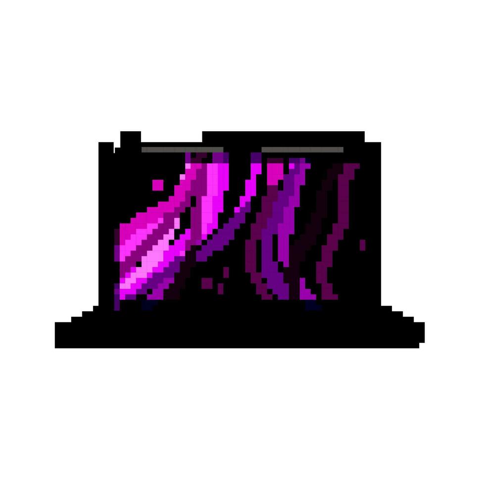 keyboard laptop gaming game pixel art vector illustration