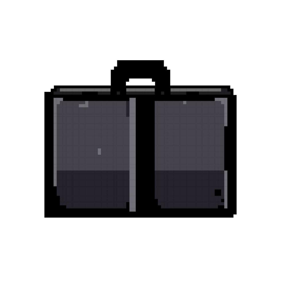 elegance business bag game pixel art vector illustration