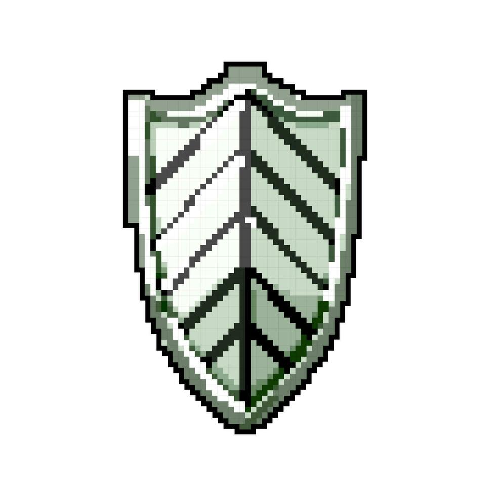 security medieval shield game pixel art vector illustration