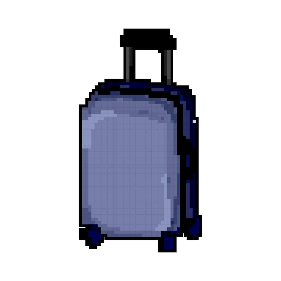 holiday luggage bag game pixel art vector illustration