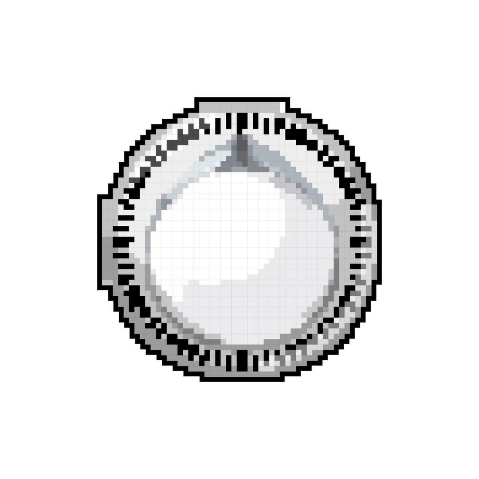 cooking kitchen timer clock game pixel art vector illustration