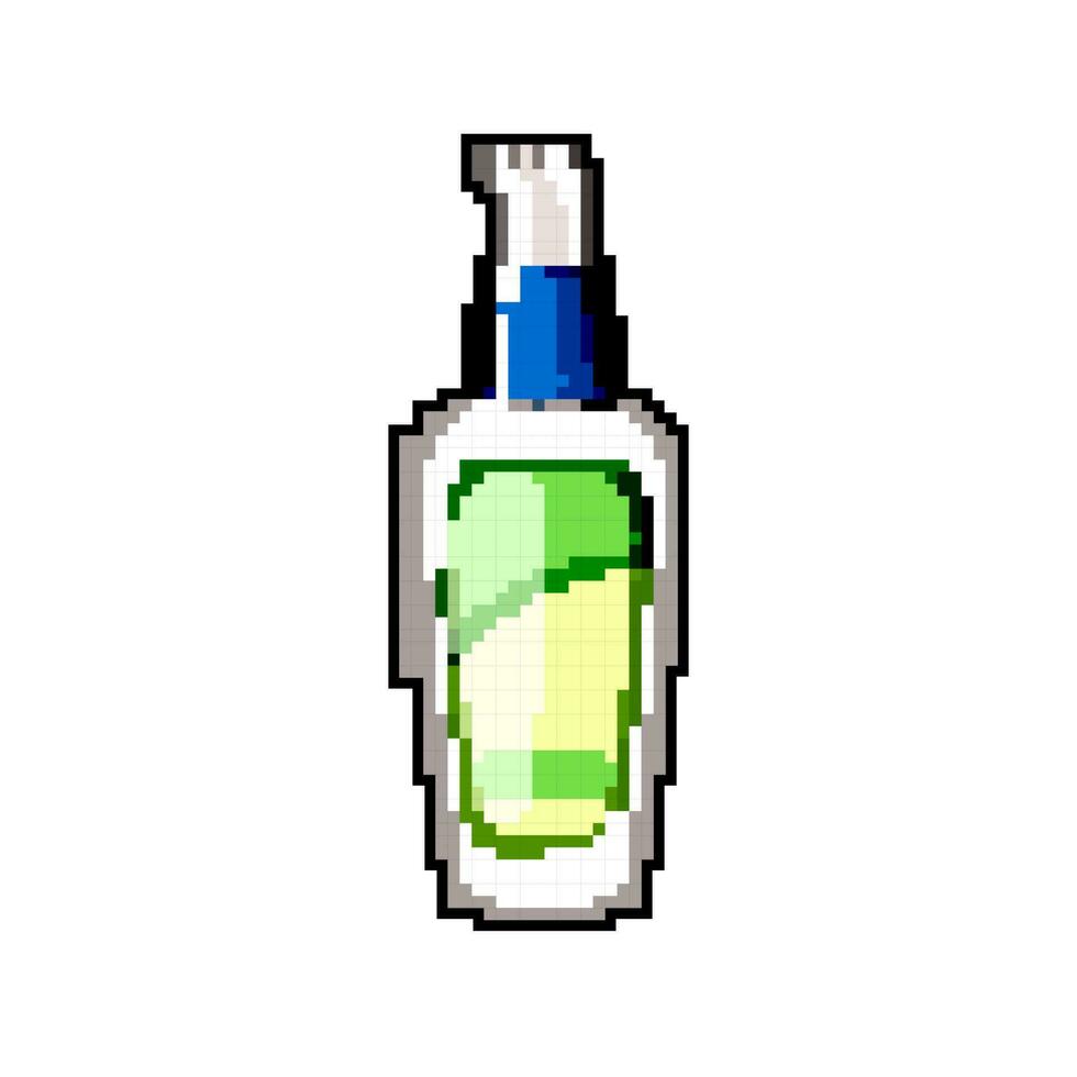 treatment lotion game pixel art vector illustration