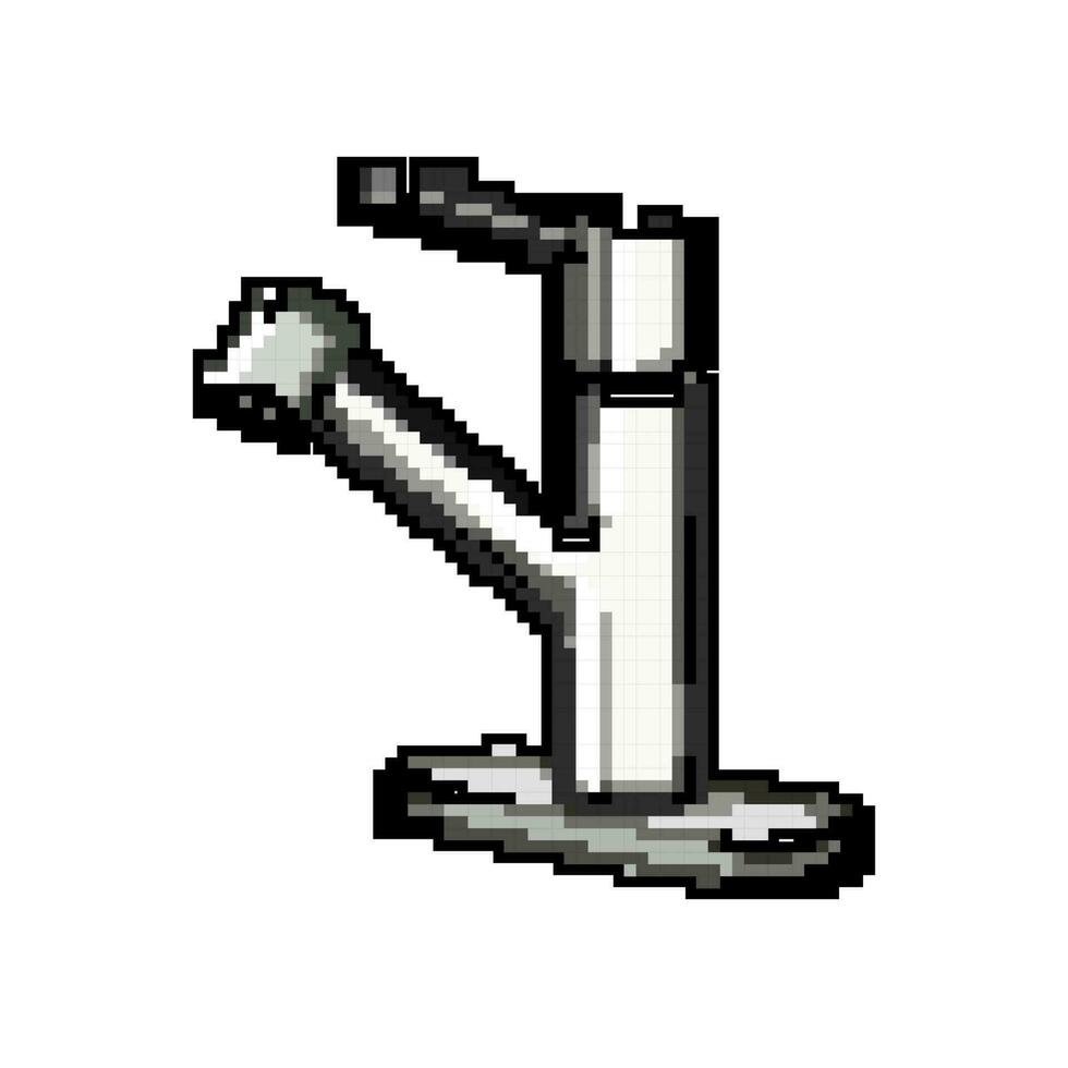 tap kitchen faucet game pixel art vector illustration