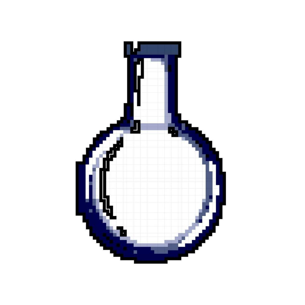 technology laboratory glassware game pixel art vector illustration