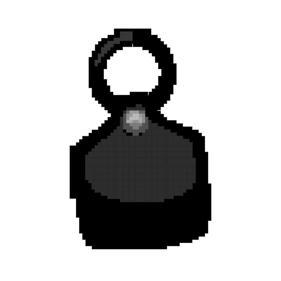 ring keychain key game pixel art vector illustration