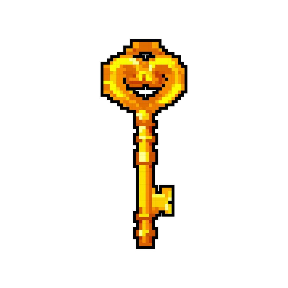 puerta llave Clásico juego píxel Arte vector ilustración