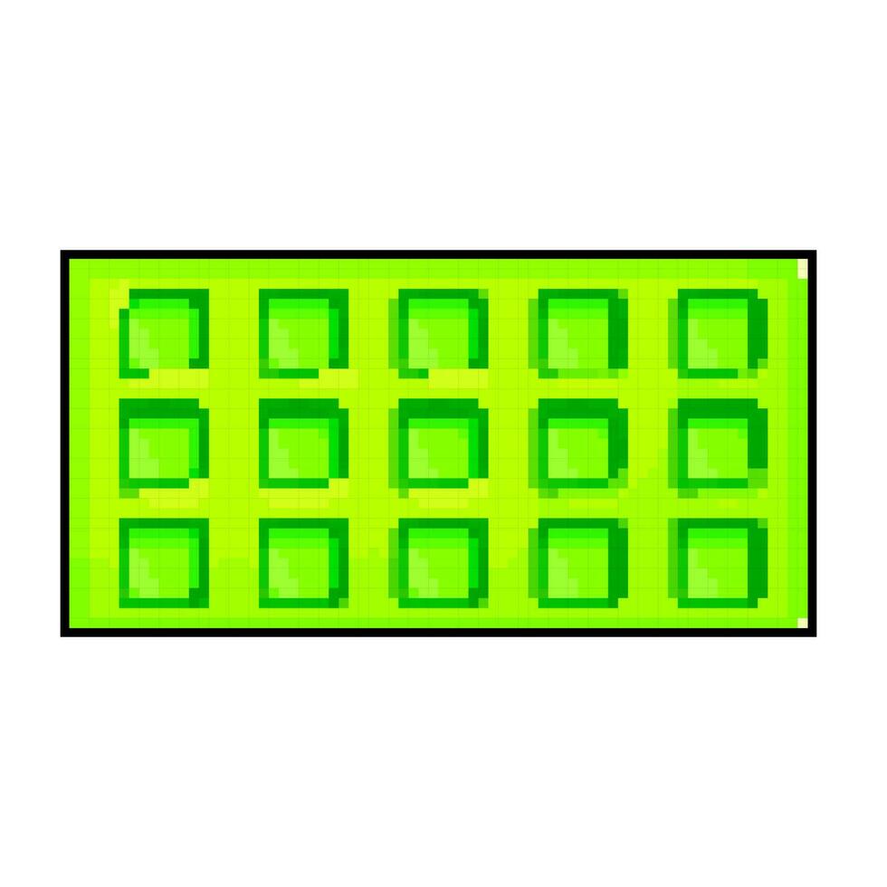 square ice cube tray color icon vector illustration
