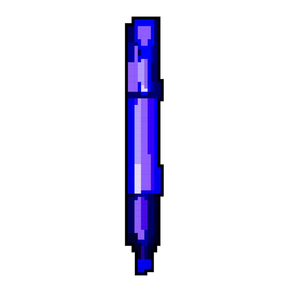 marker highlighter game pixel art vector illustration