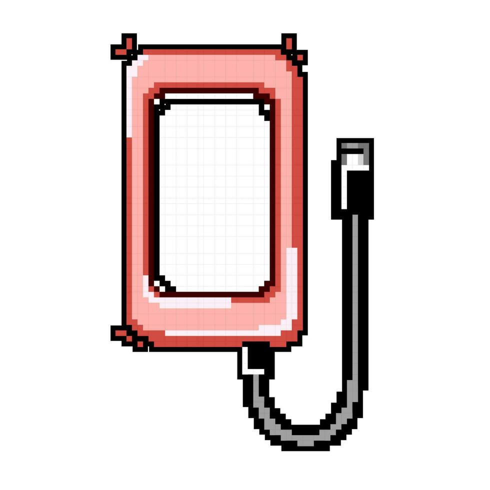 memory hard drive game pixel art vector illustration