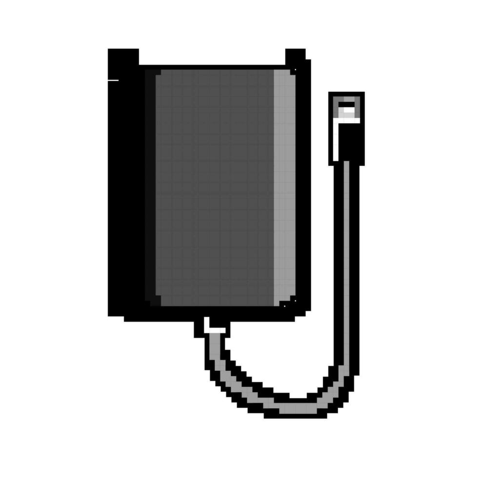 hdd hard drive game pixel art vector illustration