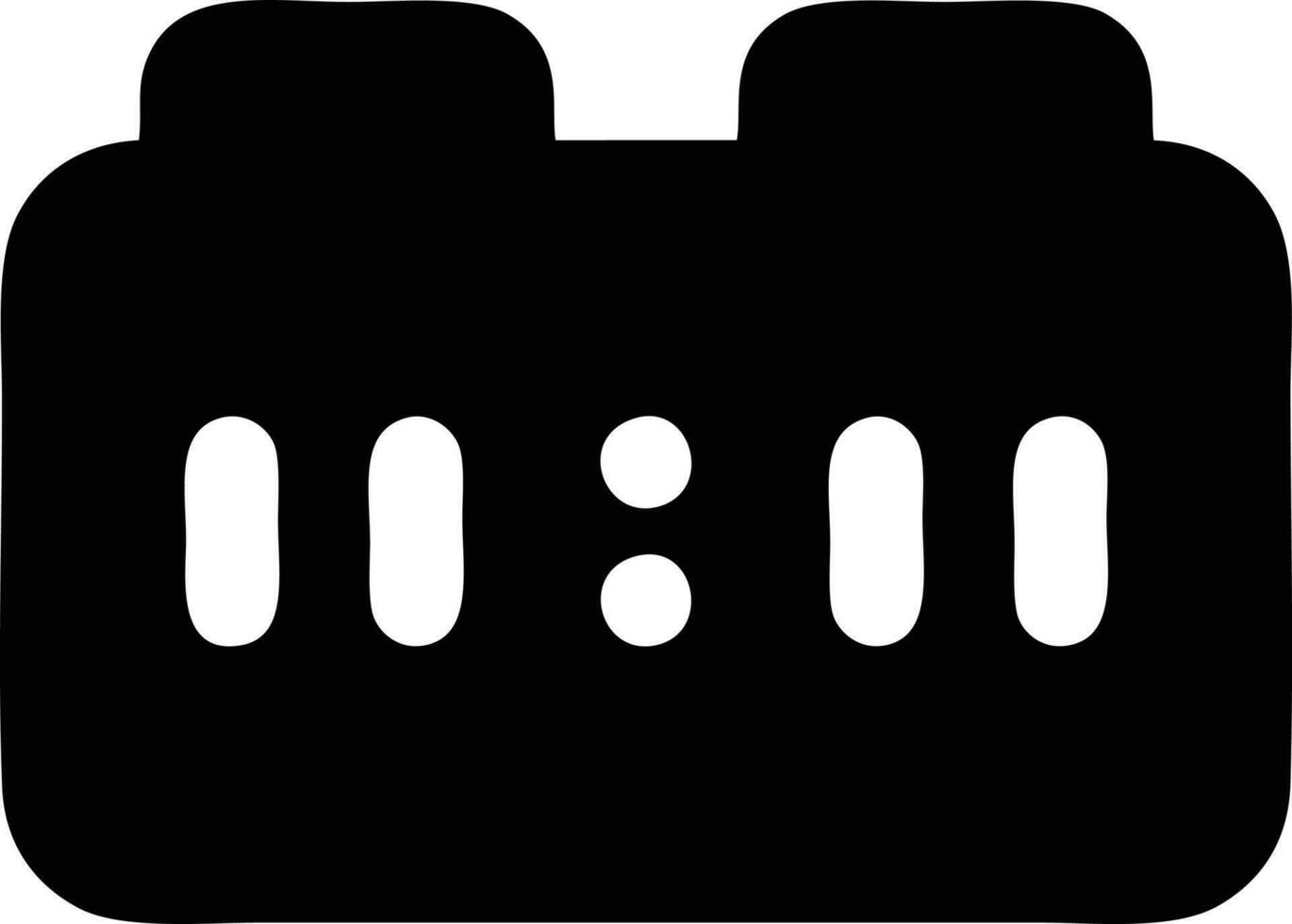 Clock icon symbol design image. Illustration of the alarm watch time isolated vector image. EPS 10