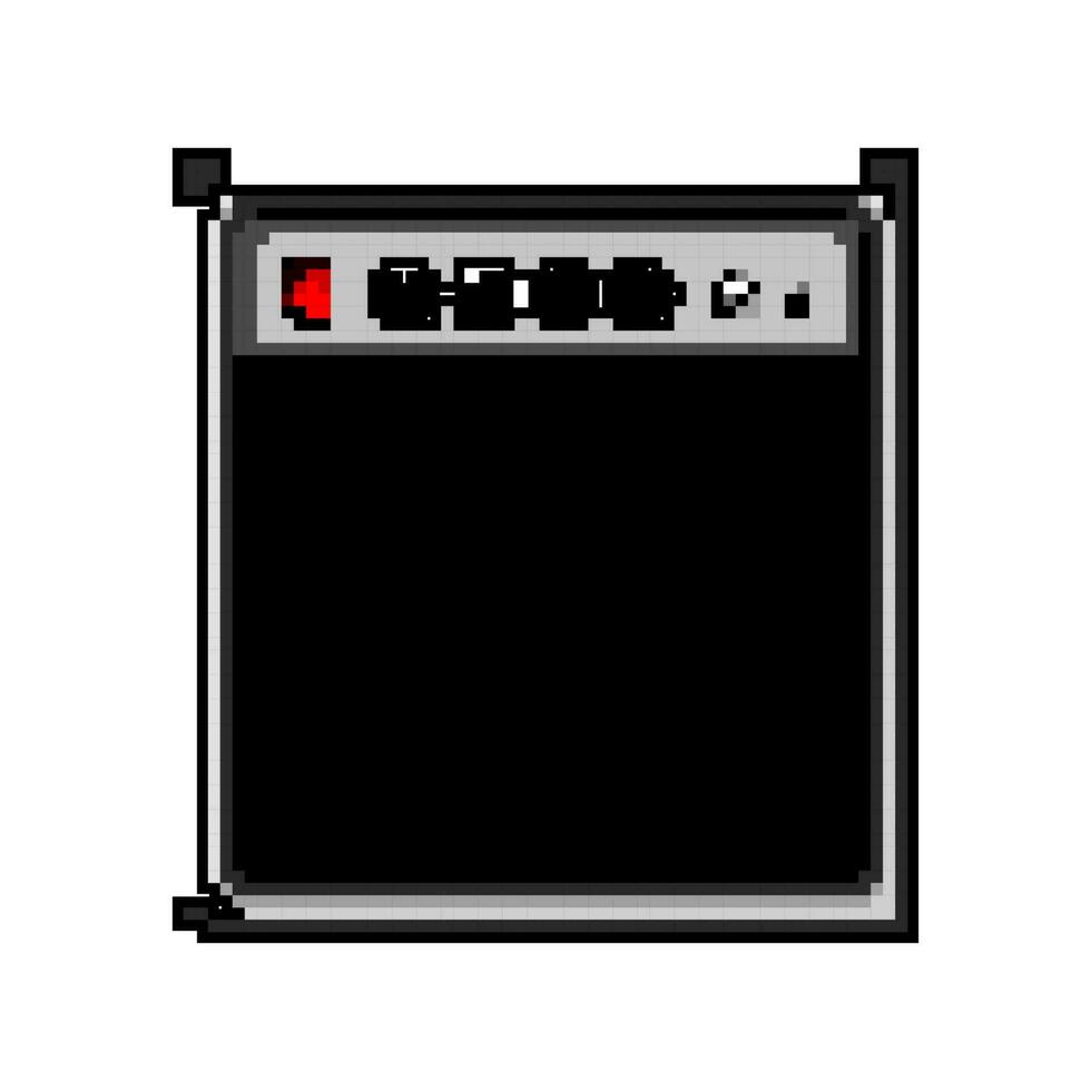 volume guitar amplifier game pixel art vector illustration