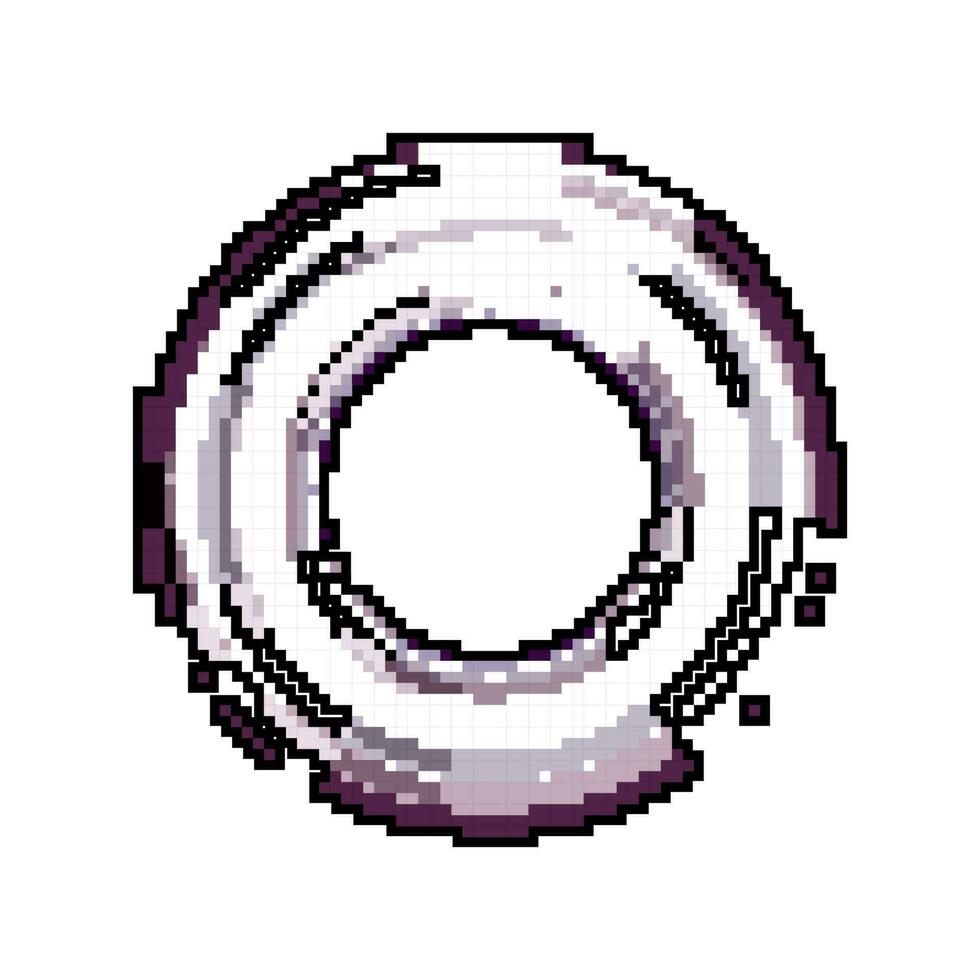 design grommet ring game pixel art vector illustration