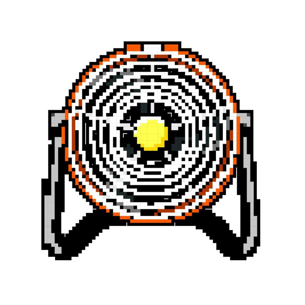 air electric fan game pixel art vector illustration