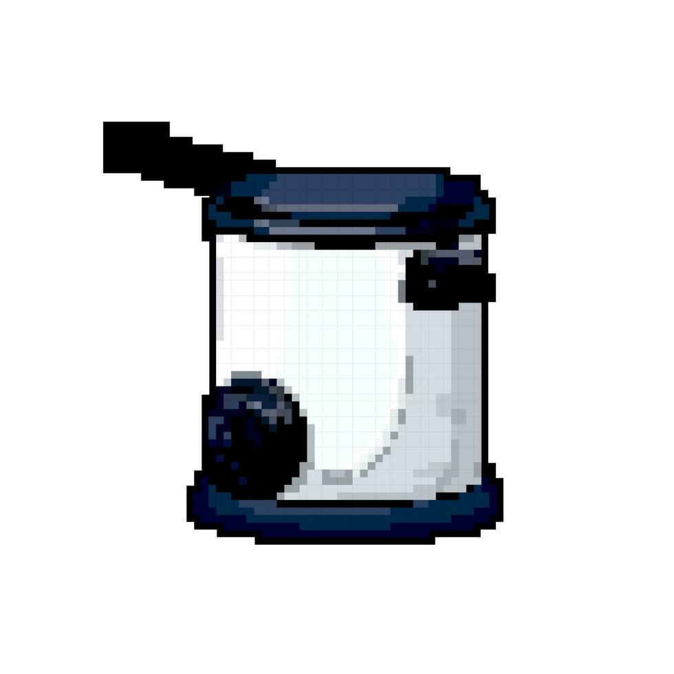 cocina freidora aire juego píxel Arte vector ilustración