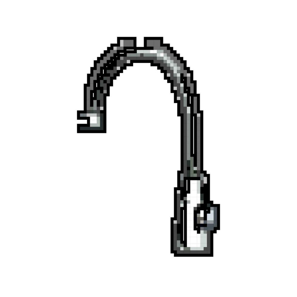 flow faucet water game pixel art vector illustration