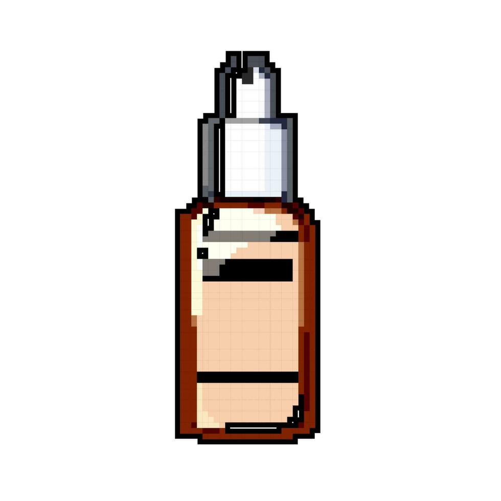 cosmetic foundation cream game pixel art vector illustration