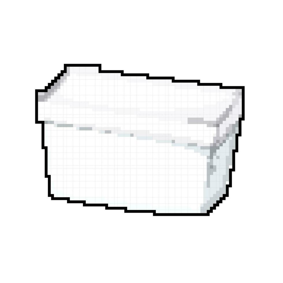 beer cooler box game pixel art vector illustration