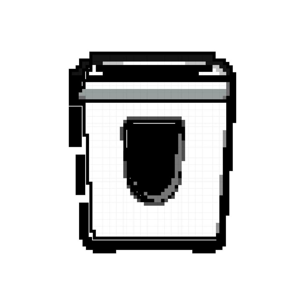 destroy cut shredder game pixel art vector illustration