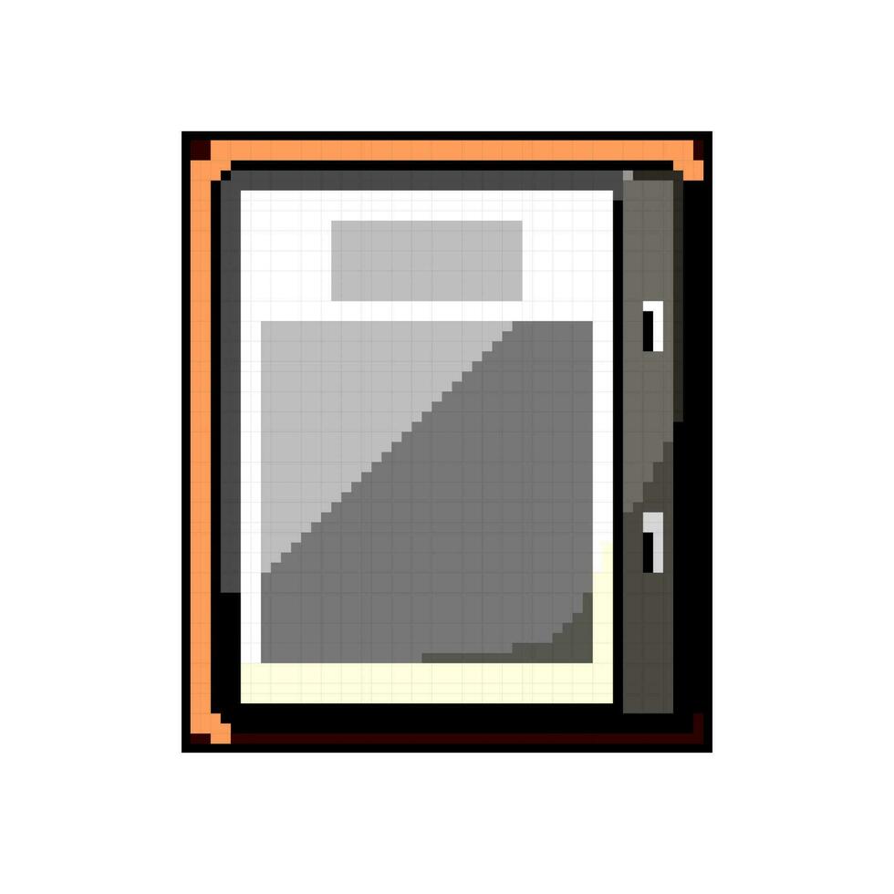 computer ebook reader game pixel art vector illustration