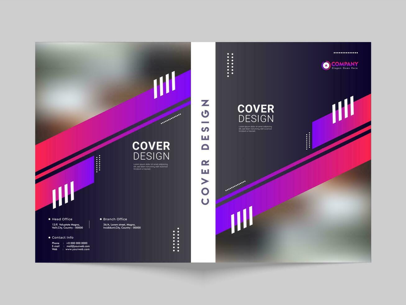 Cover design or template layout for business or corporate sector. vector