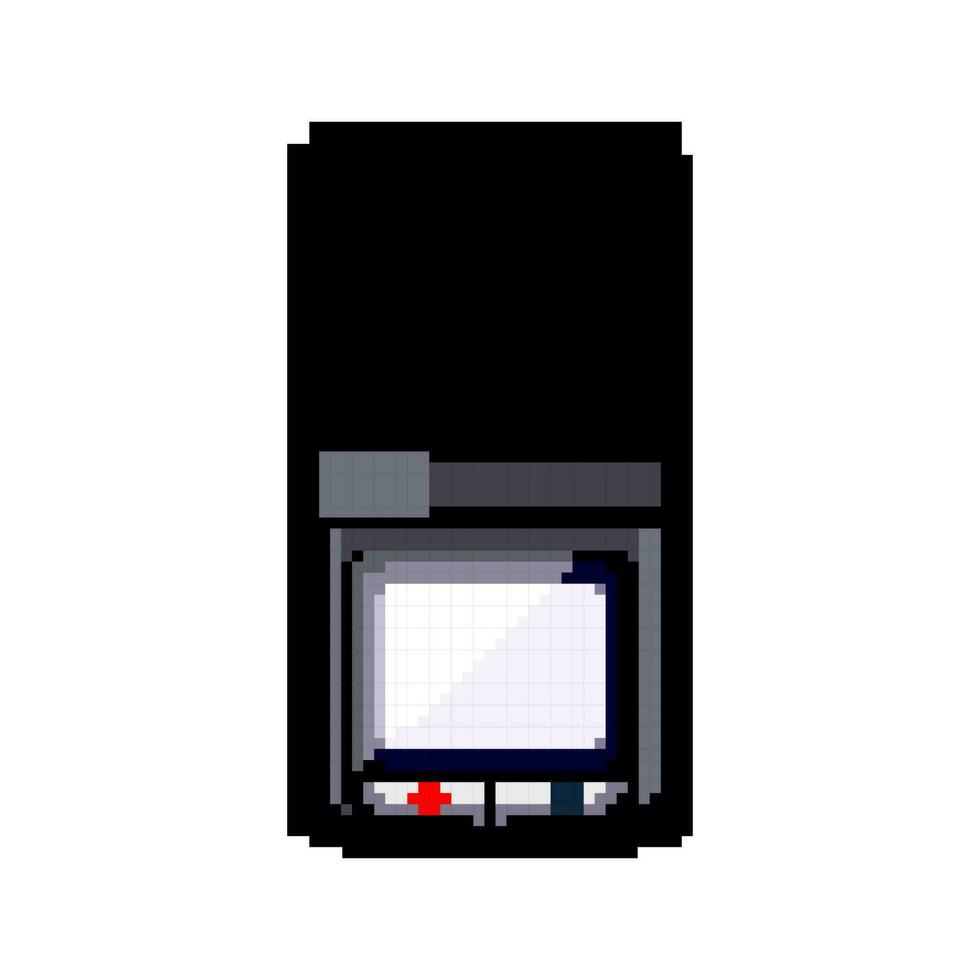 tape dictaphone game pixel art vector illustration