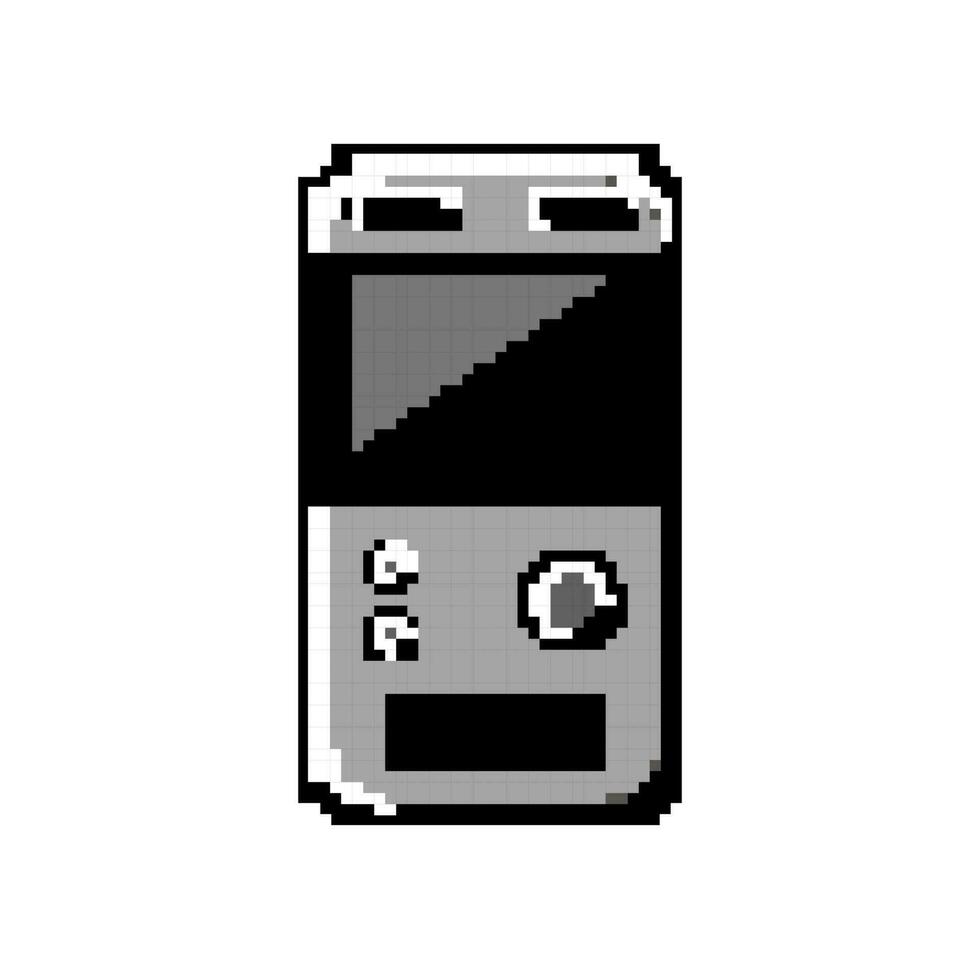 recorder dictaphone game pixel art vector illustration