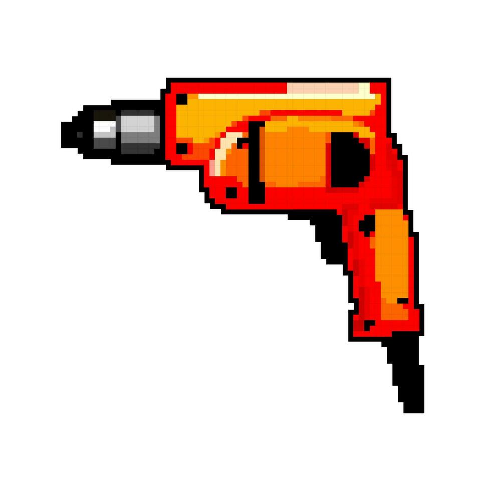 prepair drill game pixel art vector illustration