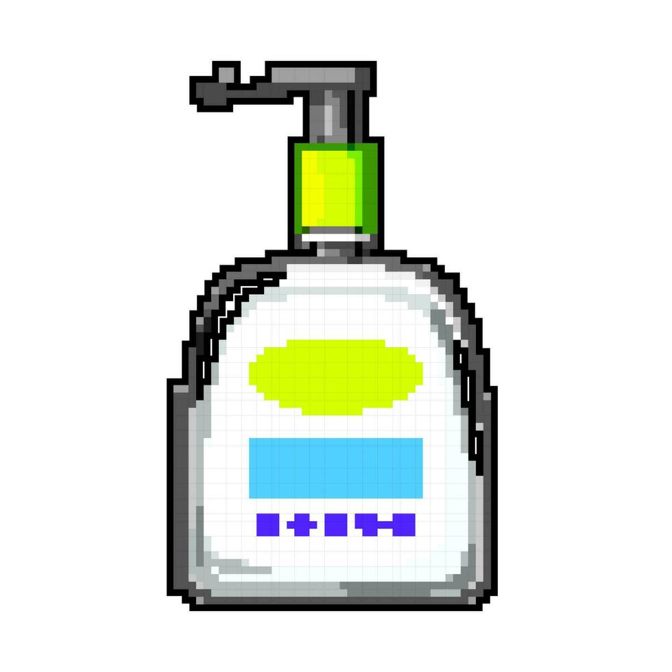 moisturizer cleansing cream game pixel art vector illustration
