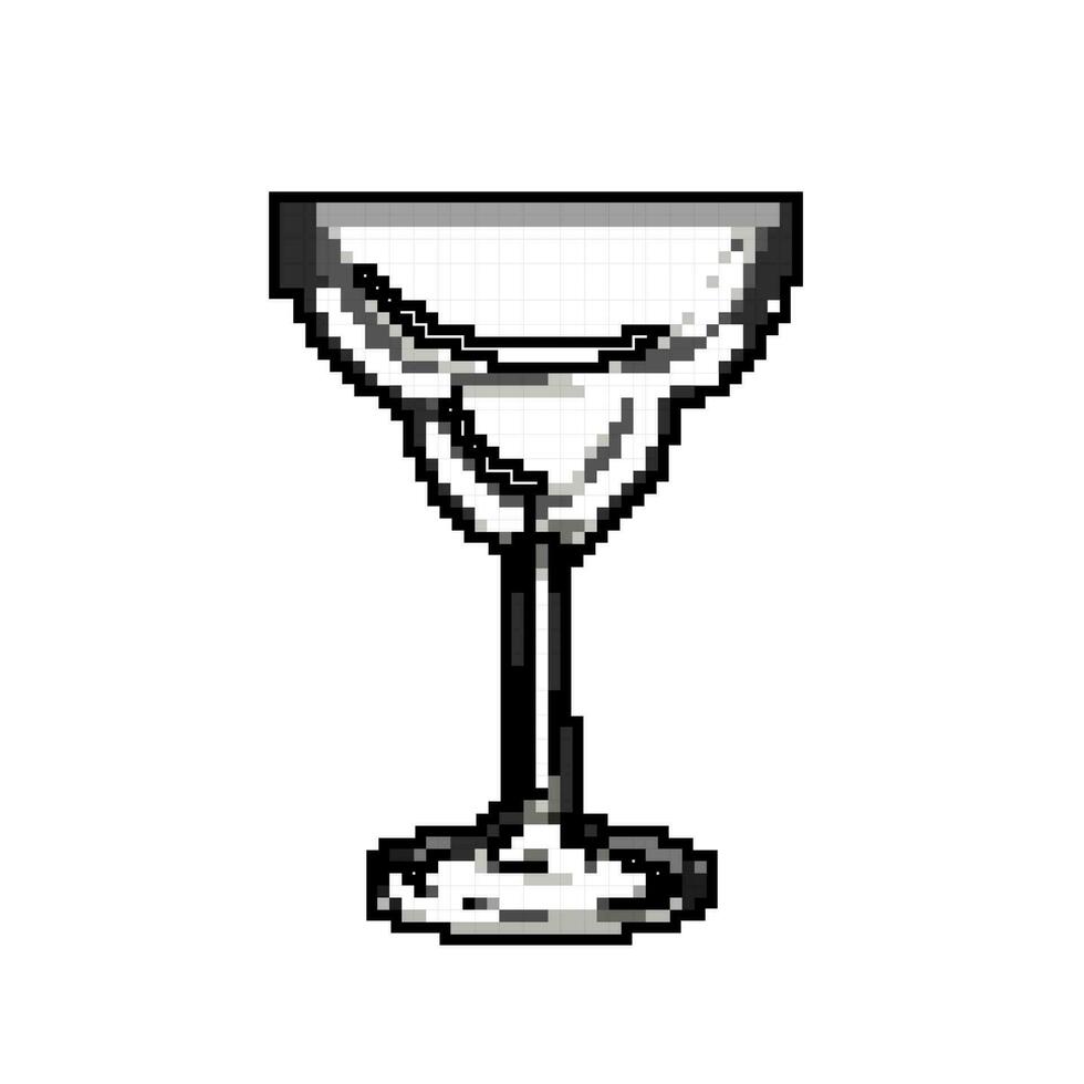 alcohol cocktail glasses game pixel art vector illustration