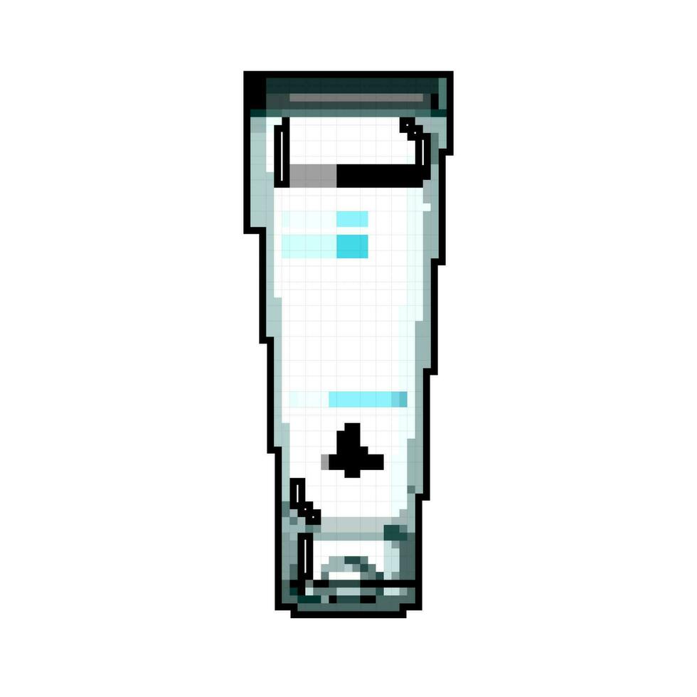 skincare cleansing cream game pixel art vector illustration