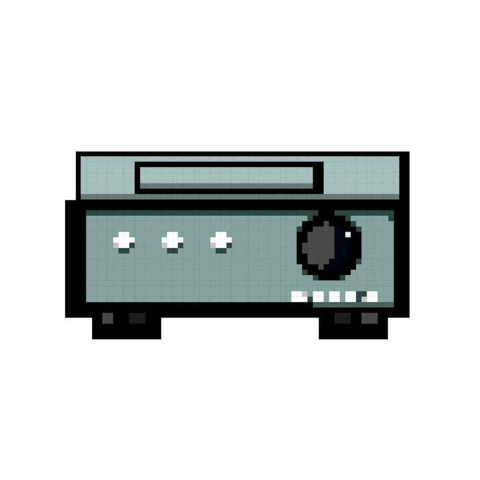 equipment blu ray player game pixel art vector illustration