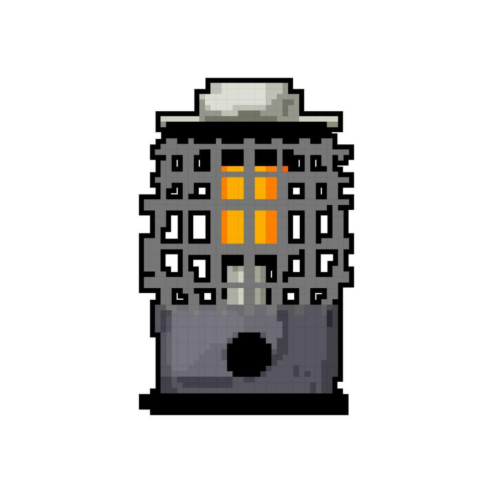 patio heater gas game pixel art vector illustration