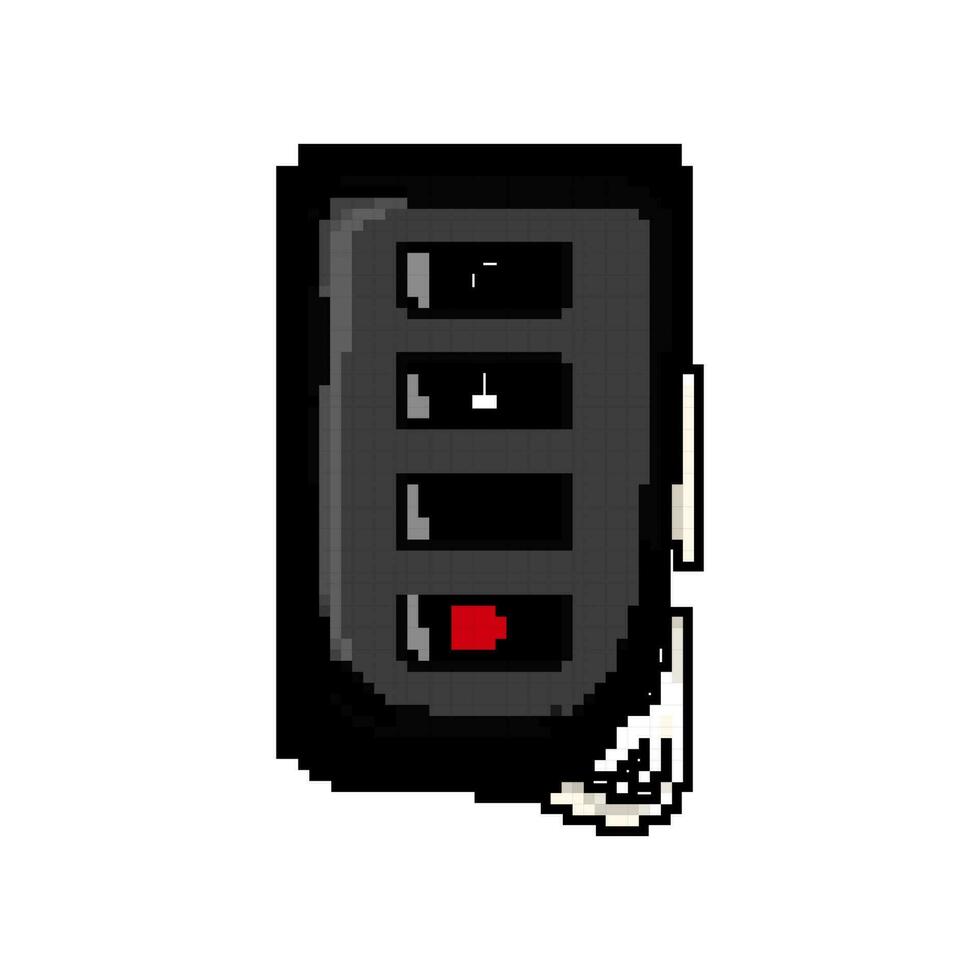 control car key game pixel art vector illustration