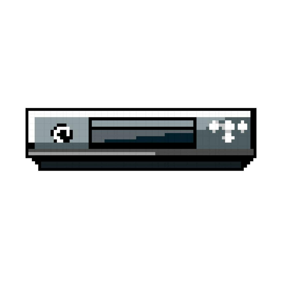 disk blu ray player game pixel art vector illustration