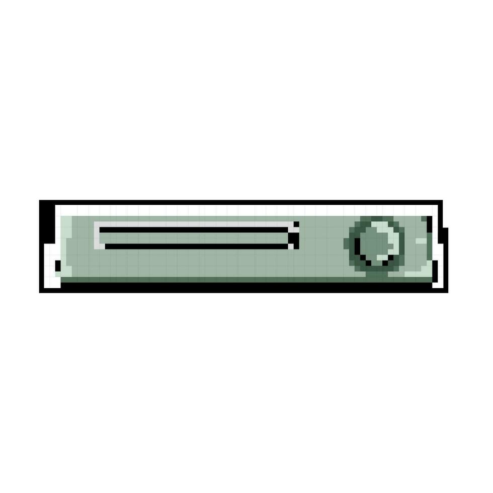 audio blu ray player game pixel art vector illustration