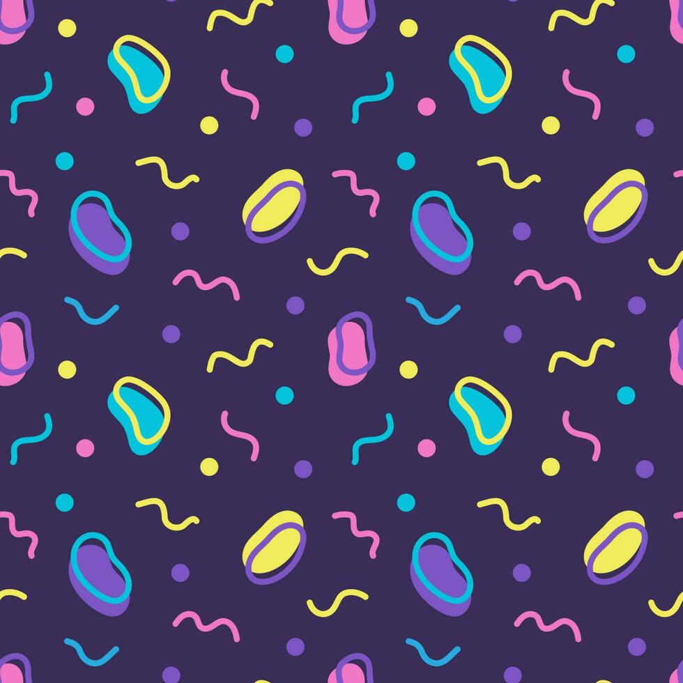 Abstract geometric vector seamless 90s or 80s