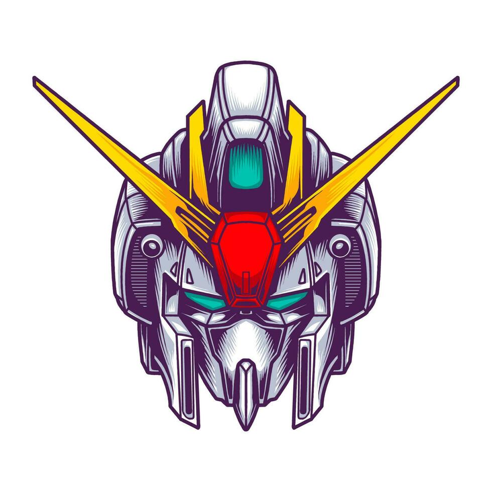 HEAD ROBOT VECTOR STYLE