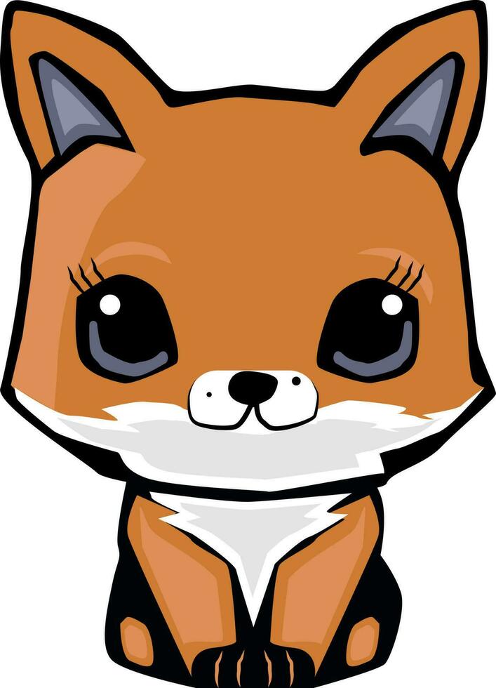 Sweet Little Fox vector