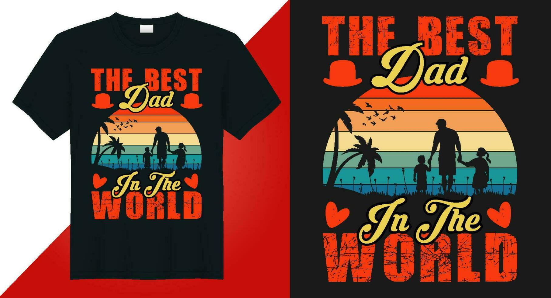 Happy father's day, Retro Vintage Father's Day t Shirt Design, Funny Dad Lover vintage T shirt vector