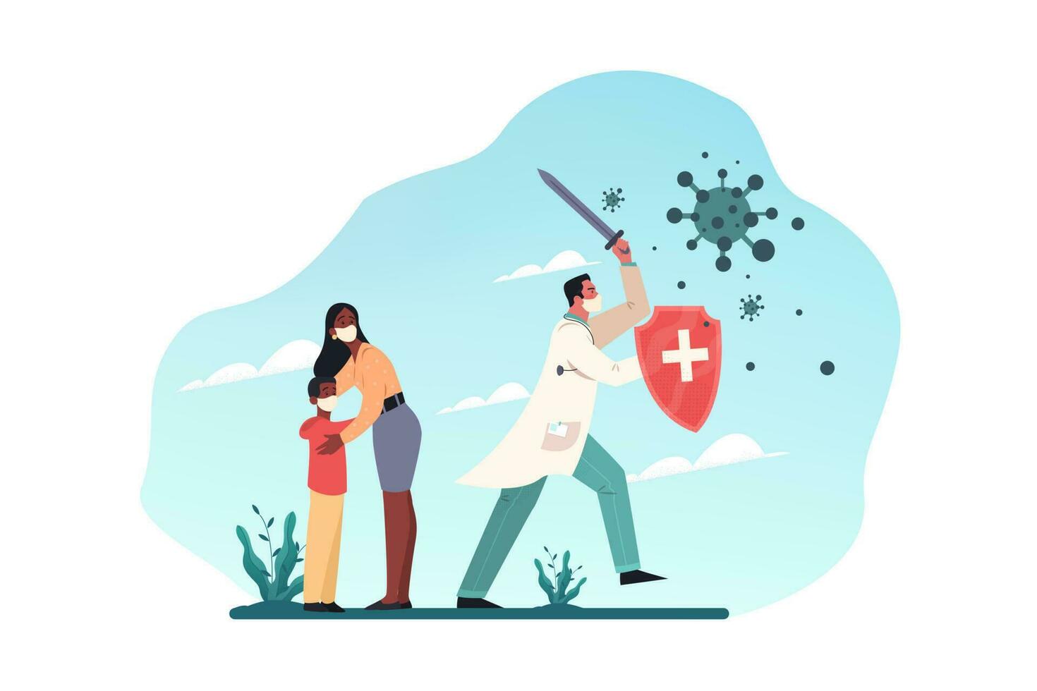 Healthcare, quarantine, covid19, infection, 2019ncov, coronavirus, protection concept vector